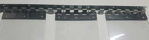 Chevauchement maximum de 80% pour des bandes PVC de 200 mm de large