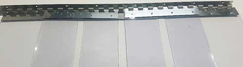 Chevauchement maximum de 86% pour des bandes PVC de 300 mm de large