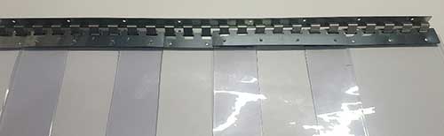 Chevauchement minimum de 57% pour des bandes PVC de 300 mm de large