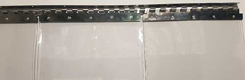 Chevauchement maximum de 100% pour des bandes PVC de 400 mm de large