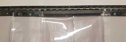 Chevauchement maximum de 100% pour des bandes PVC de 400 mm de large