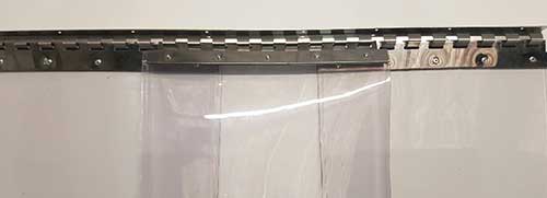 Chevauchement minimum de 50% pour des bandes PVC de 400 mm de large