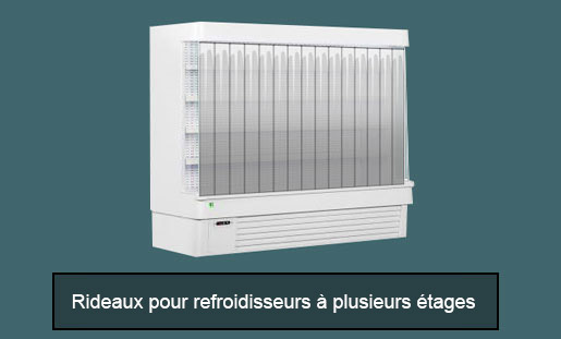 Multi-deck chiller blinds